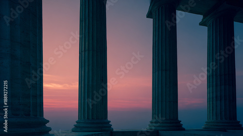 columns of the temple