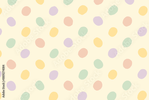 Colorful dots on a light background create a playful design for various uses including crafts and digital projects