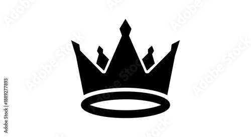 Majestic Royal Crown Symbolizing Power and Leadership on Isolated White Background