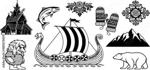 vector set of animals