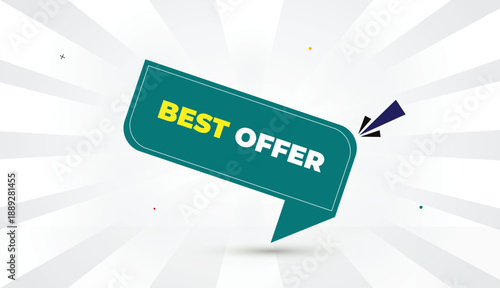 best offer web banner editable eps format vector art illustration template design abstract light green shapes yellow bold font white gray gradient sun shine business background 4k modern creative prom