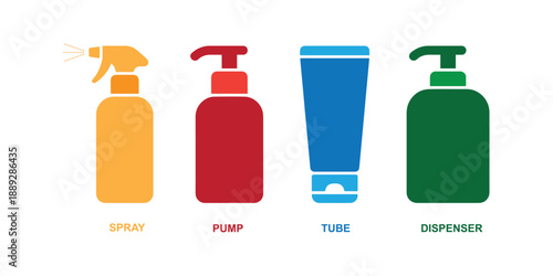 Hand Sanitizer and Disinfectant Icon Set.