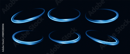 Blue effect with circle portal light and speed. Wave circular ellipse with ai and blue. Effect circle shock png turn neon vortex tornado shooting halo red ring electric futuristic gradient frame.