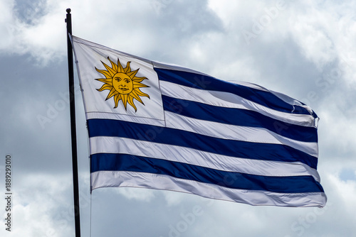 Flag of Oriental Republic of Uruguay