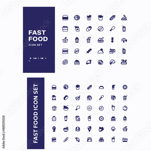 Fast Food Icon Set
