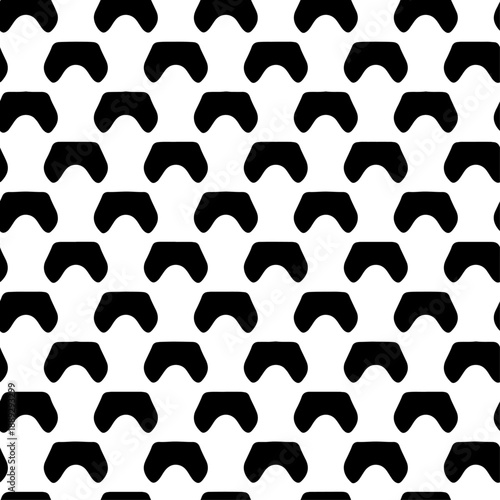 Stylish abstract vector seamless pattern with geometric symmetry