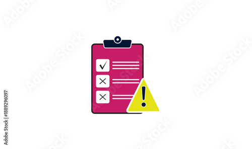 Risk assessment icon vector