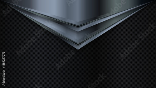 Black Metal Texture Background. Abstract Metallic Technology Background with Steel Panels
