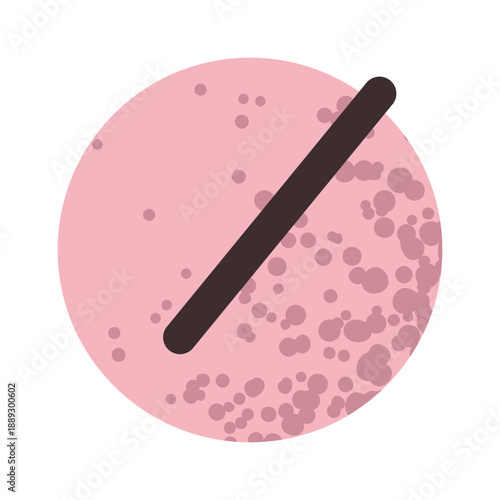 Pink round pill pregnancy vitamin