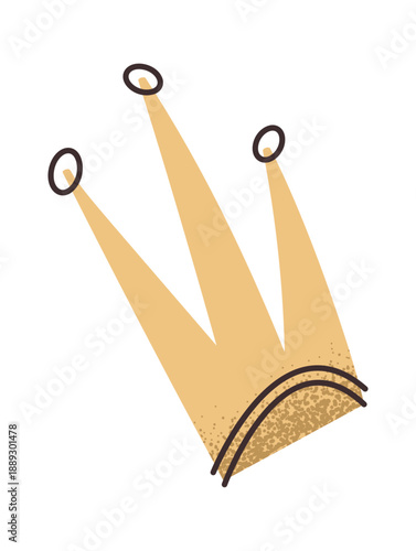 Golden crown girl aesthetic design