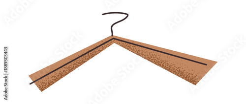 Clothes hanger girl aesthetic sticker