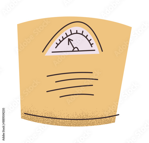 Weight control scales pregnancy sticker