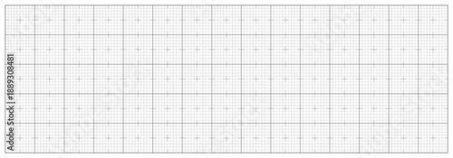 Blueprint mm grid. Metric graph paper bg. White blank millimeter horizontal sheet for technical drawing, engineering sketch, architectural design. Tech simple linear pattern. Vector illustration