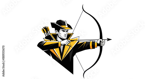 Superhero character with cape and emblem graphic design illustration