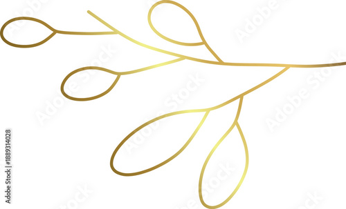 Golden Floral Branch