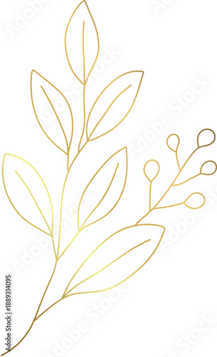 Golden Leafy Branch