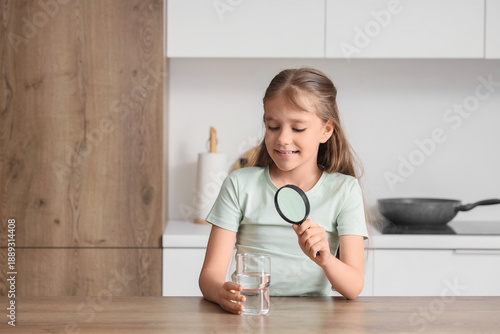 Adorable little girl lookin...