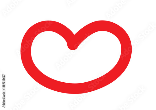 手描きのキュートなハートマーク