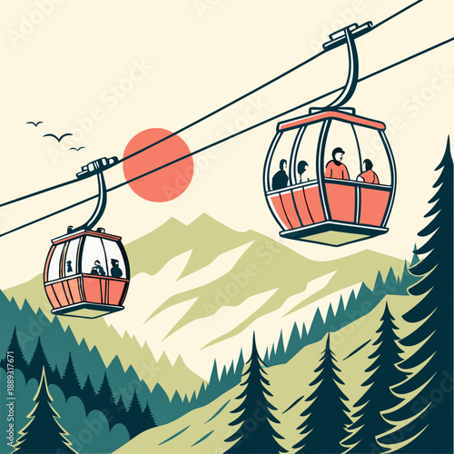 vector illustration of american flag