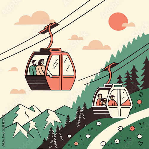 vector illustration of a farm