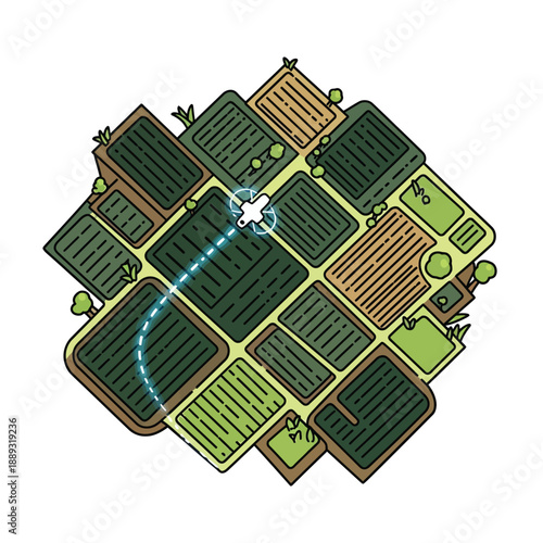 Drone Aerial Monitoring of Agricultural Fields: Concept of Precision Farming and Smart Agriculture Technology
