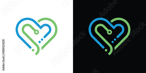 love  logo healthcare and medical design vector illustration