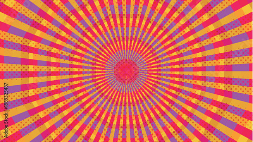 太陽　スクリーントーン　模様　背景