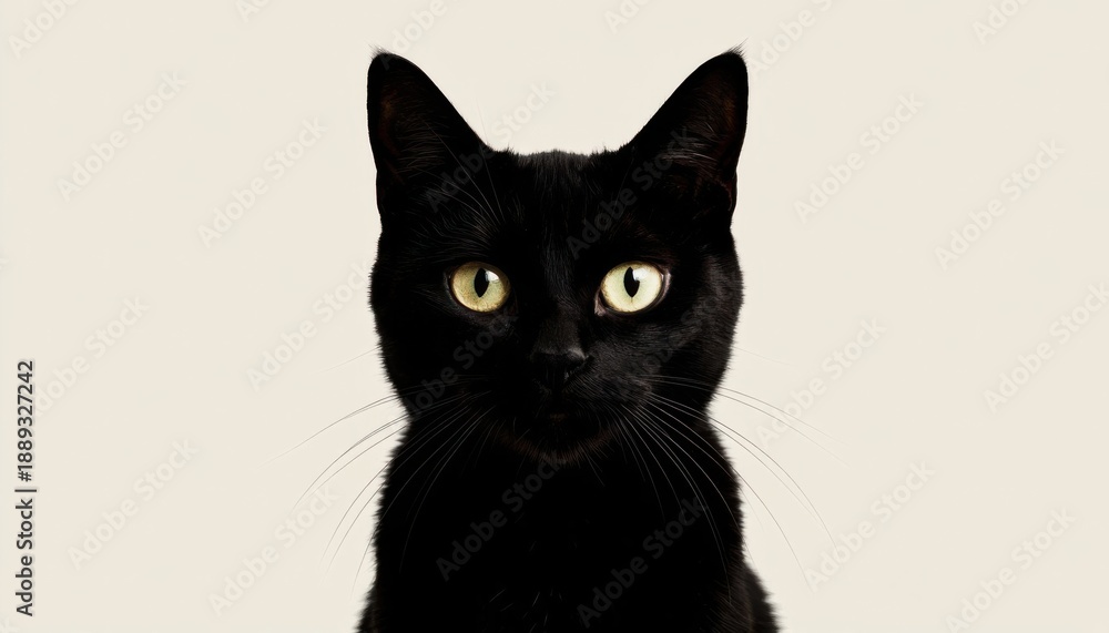 Fototapeta premium Black Cat Portrait