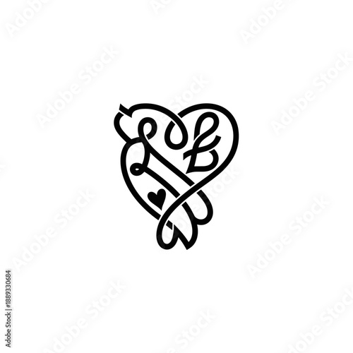 Interconnected Hearts with Surgical Instruments.