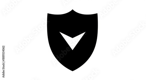 Black shield icon with white checkmark