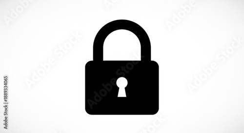 A black padlock icon with a white keyhole