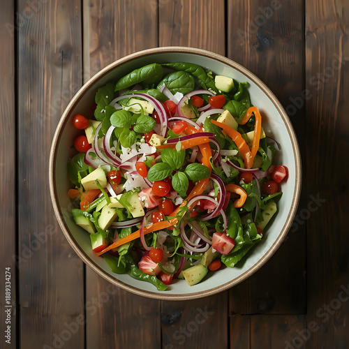 salad with tomatoes and feta