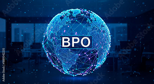 A Business Process Outsourcing concept with a global network