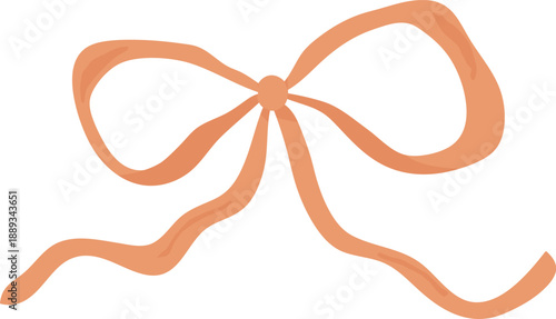 Bow Ribbon Knot Line Art