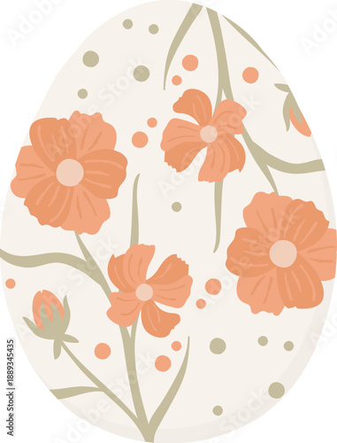 Easter Egg Floral Pattern
