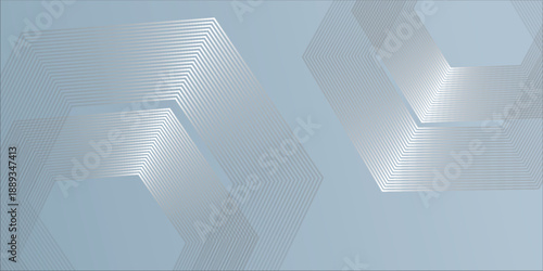 Abstract gray modern background with hexagon elements. Digital technology concept. vector illustration