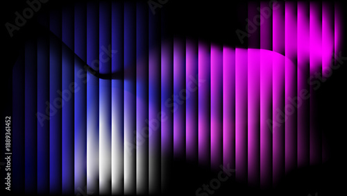 Glassmorphism vertical bars with blue pink gradient light abstract background