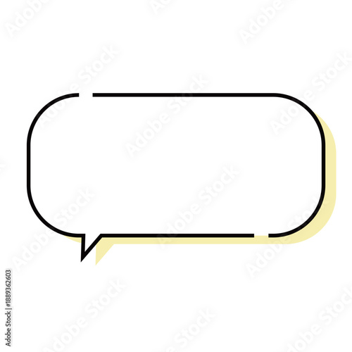 シンプルな角丸吹き出し