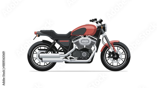 Modern motorcycle design featuring classic aerodynamic elements