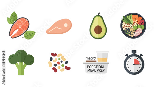 Healthy eating essentials: avocado, salmon, meal prep, and more