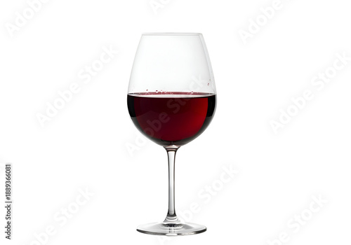 Elegant Red Wine Glass Isolated on Black Background on white background, Isolated on Transparent Background 