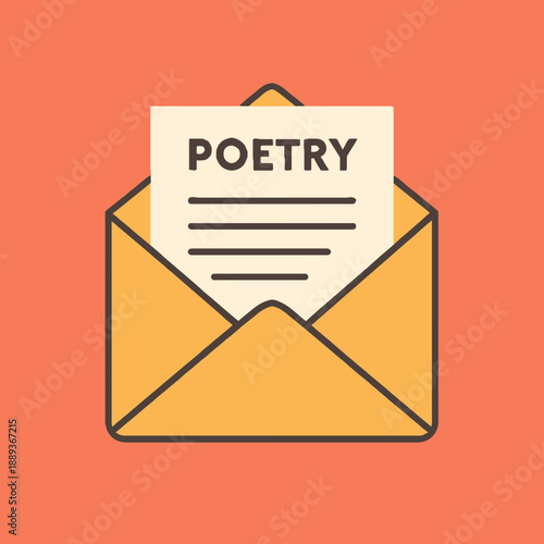 Poetic Love Letter in Envelope