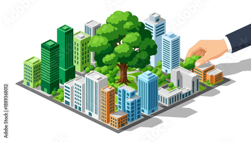 Urban green concept: integrating nature into cityscapes with sustainable architecture