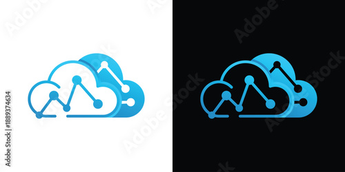  black mountain logo design modern simple symbol icon vector