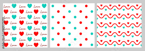 Celebrate valentines with this cute love pattern. A perfect valentines backdrop featuring hearts and dots. This valentines theme is ideal for romantic gift wrapping or social media content.