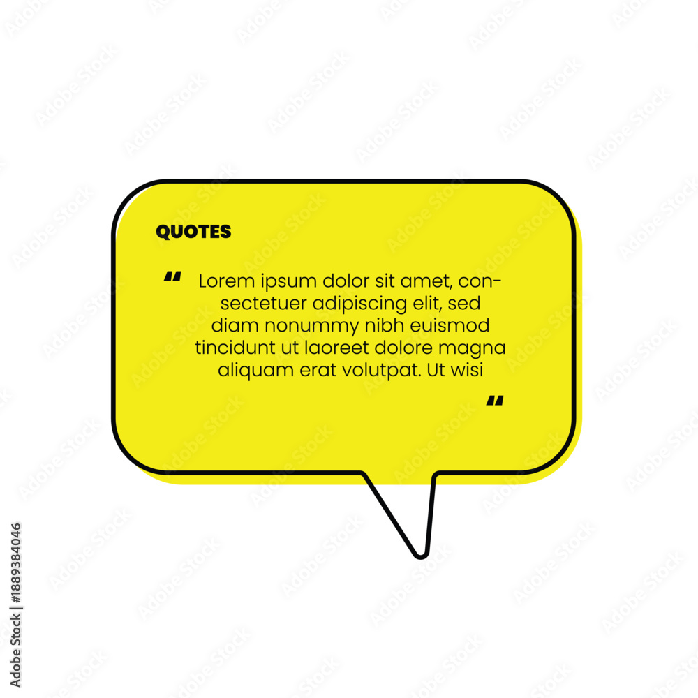 Fototapeta premium Basic Quote Template Design with Clear Text Focus