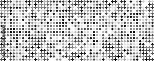 Abstract background silver mosaic. Background foil metallic texture. Festive vector illustration. Mirror mosaic vector illustration. Banner element. Party backdrop. Christmas banner. Disco decoration