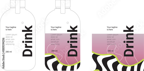 beverage template design drink vector illustration of an abstract background