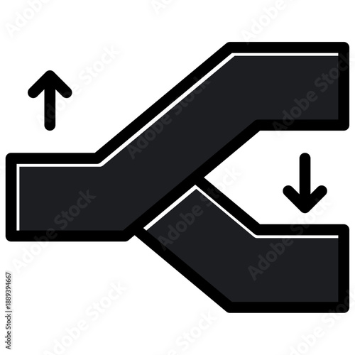 escalator up and down icon