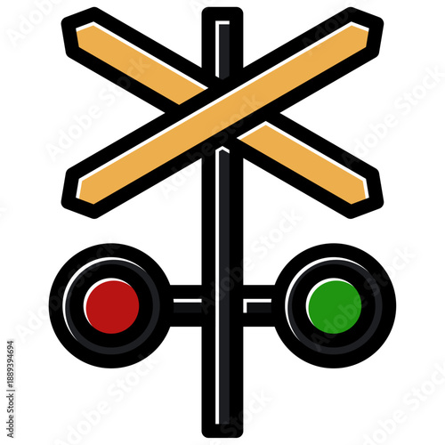 railroad crossing sign